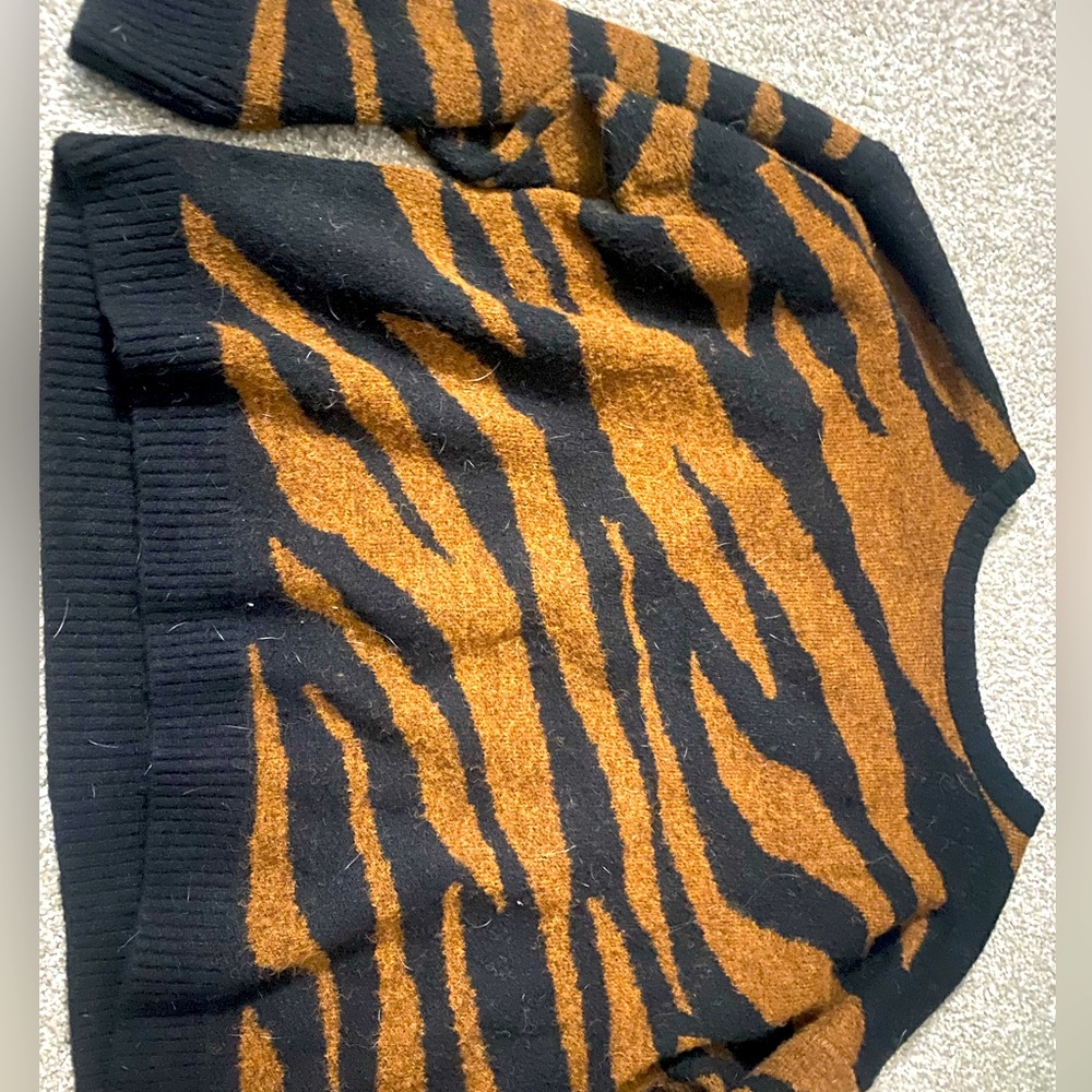 Zebra Print Sweater